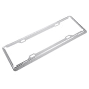 2 PCS Car License Plate Aerospace Aluminum Bracket Frame Holder Stand Mount, Size: 440mm x 140mm(Silver)