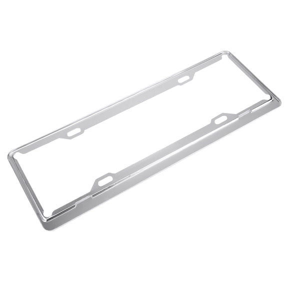 2 PCS Car License Plate Aerospace Aluminum Bracket Frame Holder Stand Mount, Size: 440mm x 140mm(Silver)