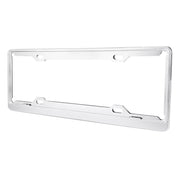 2 PCS Car License Plate Aerospace Aluminum Bracket Frame Holder Stand Mount, Size: 440mm x 140mm(Silver)