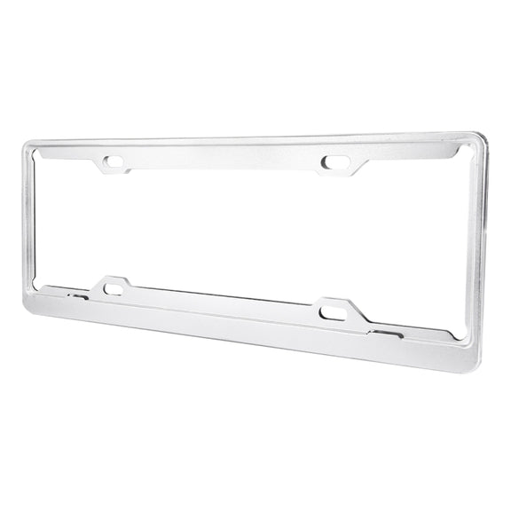 2 PCS Car License Plate Aerospace Aluminum Bracket Frame Holder Stand Mount, Size: 440mm x 140mm(Silver)