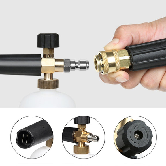 High Pressure Car Wash Foam Gun Soap Foamer Generator Water Sprayer Gun, 3/8 Quick-connect
