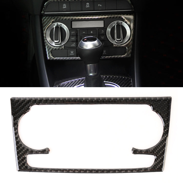 Carbon Fibre Car Air Conditioning Switch Panel Decorative Sticker for Audi Q3 2013-2018