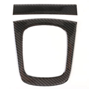 2 PCS Carbon Fibre Car Gear Panel Decorative Sticker for Audi Q3 2013-2018
