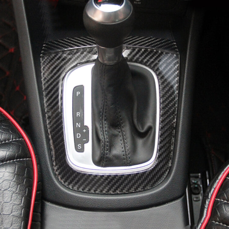 2 PCS Carbon Fibre Car Gear Panel Decorative Sticker for Audi Q3 2013-2018
