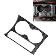 Carbon Fibre Car Water Cup Panel Decorative Sticker for Audi Q3 2013-2018