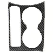 Carbon Fibre Car Water Cup Panel Decorative Sticker for Audi Q3 2013-2018