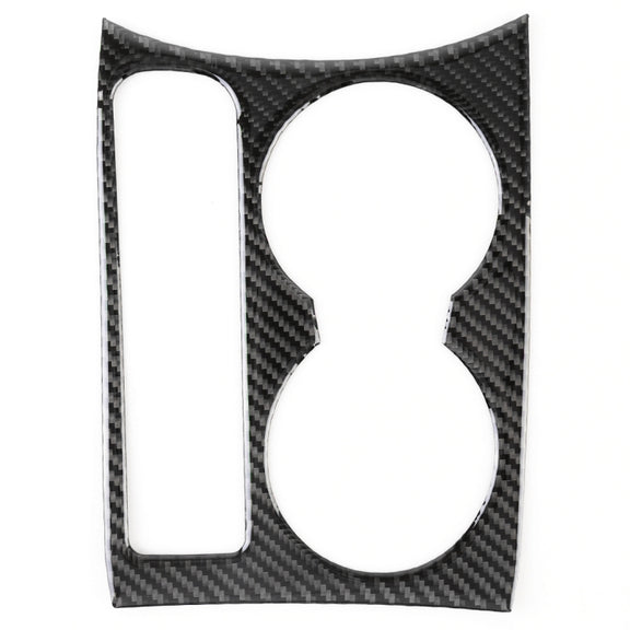 Carbon Fibre Car Water Cup Panel Decorative Sticker for Audi Q3 2013-2018