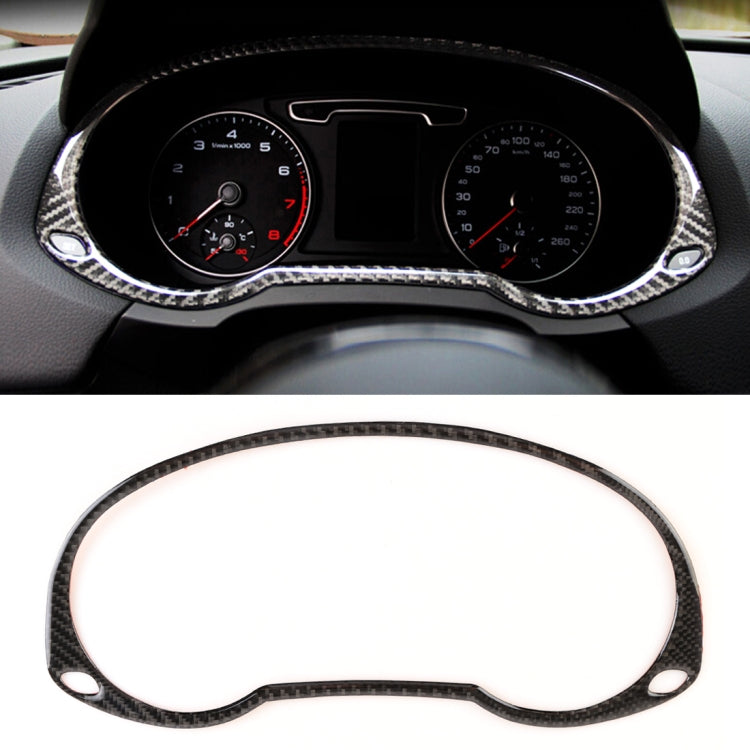 Carbon Fibre Car Dashboard Frame Decorative Sticker for Audi Q3 2013-2018