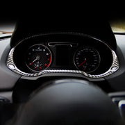Carbon Fibre Car Dashboard Frame Decorative Sticker for Audi Q3 2013-2018