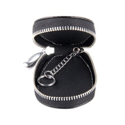 Universal Leather Crocodile Texture Waist Hanging Zipper Wallets Key Holder Bag (No Include Key)(Black)