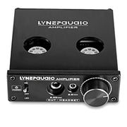 LINEPAUDIO A962 HiFi 6J9 Vacuum Tube Power Headphone Amplifier USB ASIO Sound Card(Black)