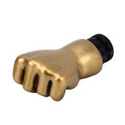 Universal Fist Shape Aluminum Manual or Automatic Gear Shift Knob Compatible with Three Rubber Covers Fit for All Car