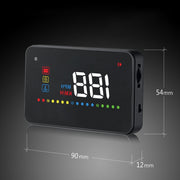 A200 OBD2 3.5 inch Vehicle-mounted Head Up Display Security System, Support Car Speed / Engine Revolving Speed Display / Water Temperature / Voltage