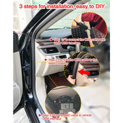 D2500 OBD2+GPS 4 inch Vehicle-mounted Head Up Display Security System, Support Car Speed / Engine Revolving Speed Display / Water Temperature / Battery Voltage / Running Speed & Direction & Distance