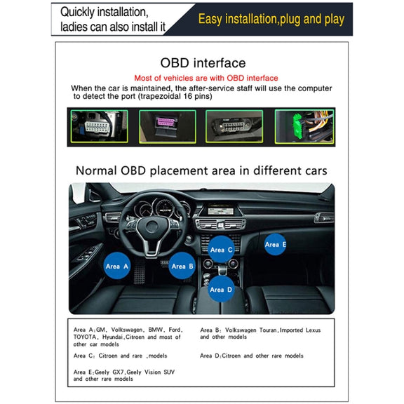 D2500 OBD2+GPS 4 inch Vehicle-mounted Head Up Display Security System, Support Car Speed / Engine Revolving Speed Display / Water Temperature / Battery Voltage / Running Speed & Direction & Distance