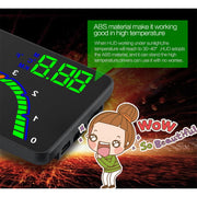 T100 OBD2 4 inch Vehicle-mounted Head Up Display Security System, Support Car Speed / Engine Revolving Speed Display / Instantaneous Fuel Consumption / Detection and Elimination Fault Code