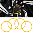 4 PCS Car Metal Wheel Hub Decoration Ring for BMW 5 Series 2018 (Gold) - Wheels Tires & Parts by PMC TechLife | Online Shopping South Africa | PMC TechLife | Buy Now Pay Later Mobicred