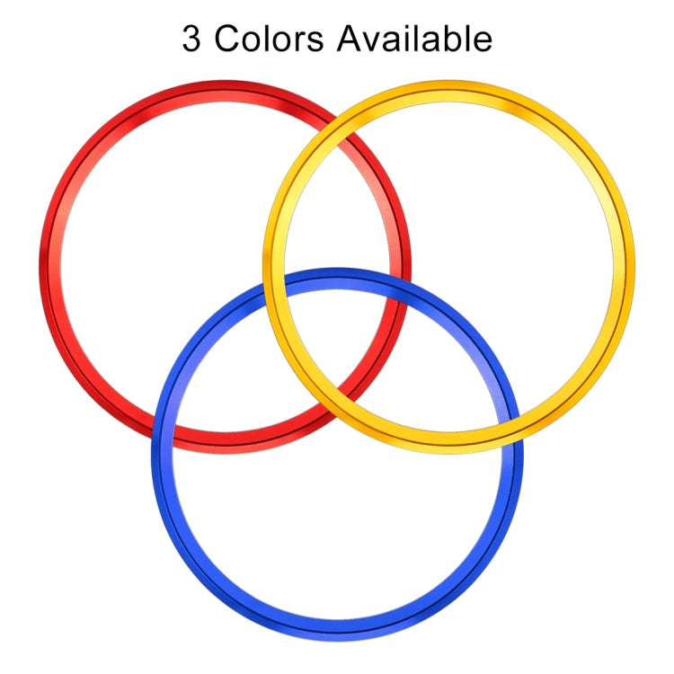 4 PCS Car Metal Wheel Hub Decoration Ring for BMW 5 Series 2018 (Red)