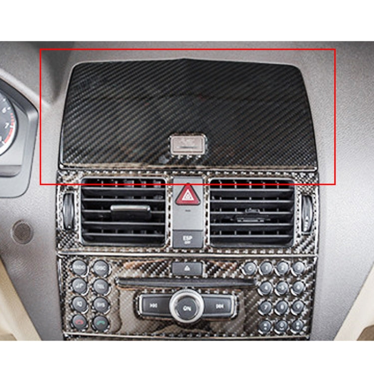 Car Dashboard Navigation Carbon Fiber Decorative Sticker for Mercedes-Benz W204 2007-2010
