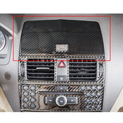 Car Dashboard Navigation Carbon Fiber Decorative Sticker for Mercedes-Benz W204 2007-2010