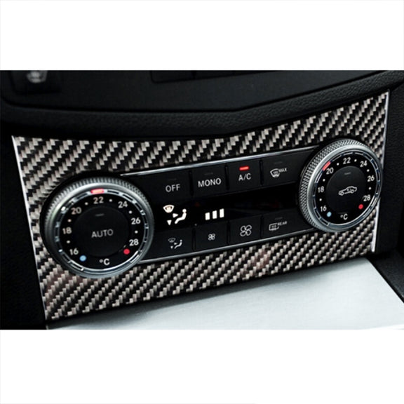Car Air Conditioning Frame Carbon Fiber Decorative Sticker for Mercedes-Benz W204 2007-2010