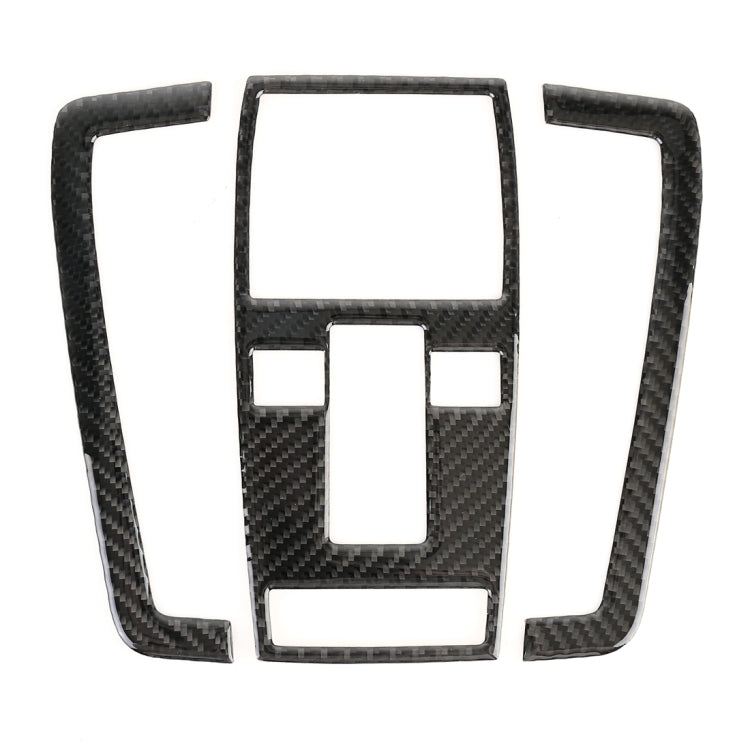 3 PCS Car Front Dome Light Panel Carbon Fiber Decorative Sticker for Mercedes-Benz W204
