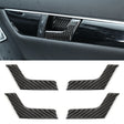 4 PCS Car Door Inner Handle Panel Carbon Fiber Decorative Sticker for Mercedes-Benz W204 2007-2013 - Car Interior Mouldings by PMC Jewellery | Online Shopping South Africa | PMC Jewellery | Buy Now Pay Later Mobicred