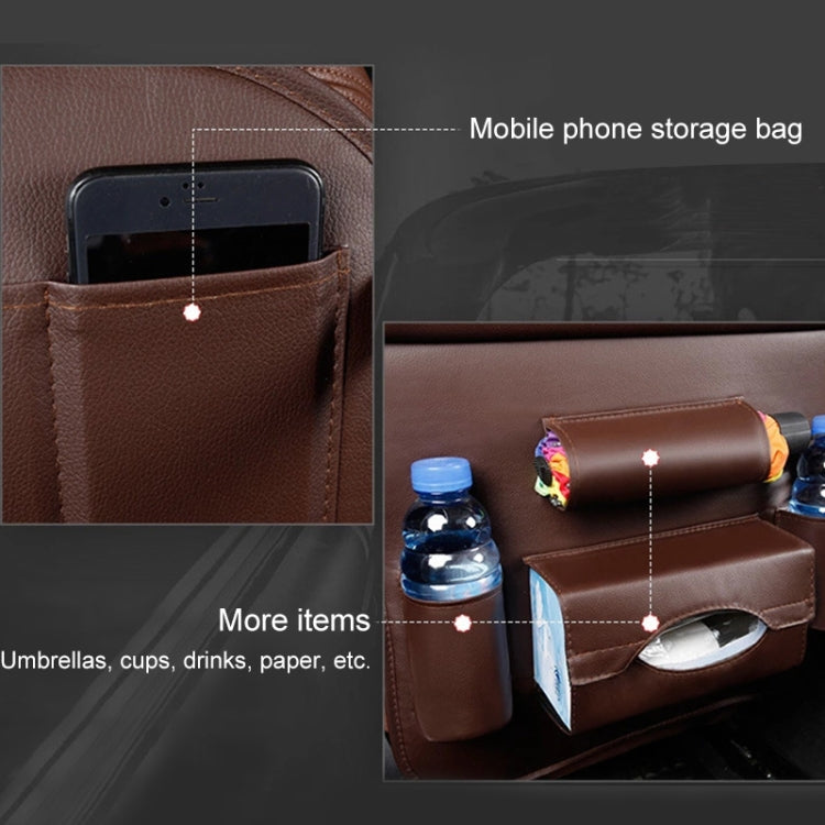 Multifunction Car Seat Pockets Folding Storage Bag (Beige)