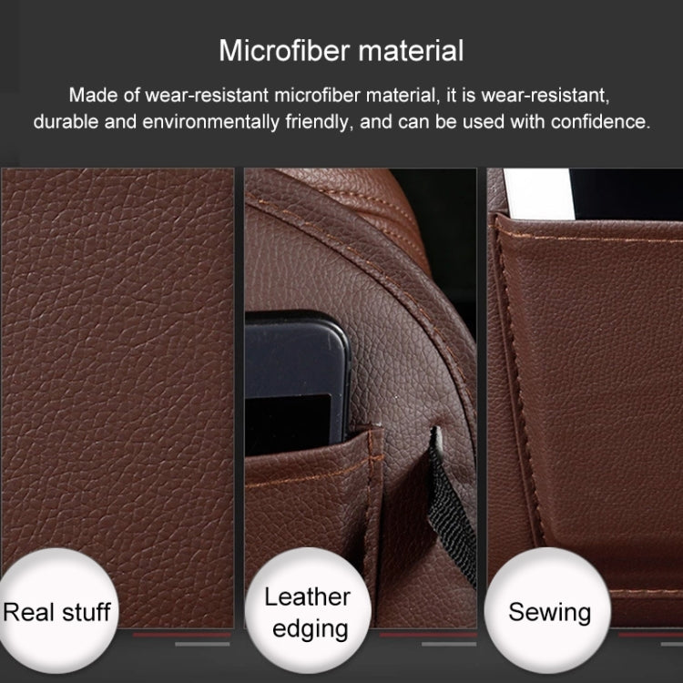 Multifunction Car Seat Pockets Folding Storage Bag (Wine Red)
