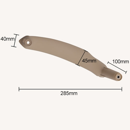 Car Interior Left Handle Inner Door Armrest Panel Pull 51416969401 for BMW X5 / X6, Left Drive(Grey)