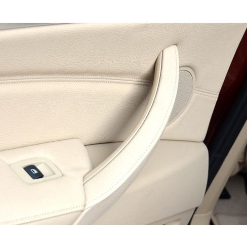 Car Interior Left Handle Inner Door Armrest Panel Pull 51416969401 for BMW X5 / X6, Left Drive(Beige)