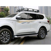 5 PCS SUV Body Decorative Strip Brand Car Streamline Shining Sticker for Nissan TERRA 2019