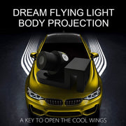 2 PCS DC 8-36V Ghost Shadow Courtesy Angel Wings Projection Lamp Car Door LED Welcome Lights(Ice Blue Light)