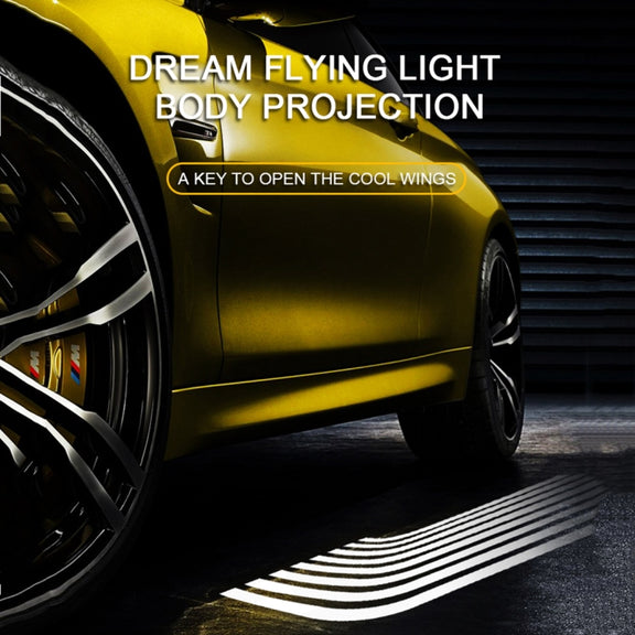 2 PCS DC 8-36V Ghost Shadow Courtesy Angel Wings Projection Lamp Car Door LED Welcome Lights(White Light)