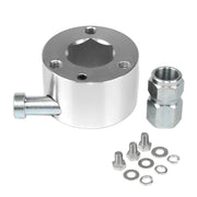 Universal Aluminum Car Steering Wheel Quick Release Disconnect Hub 3/4 inch Shaft Size(Silver)