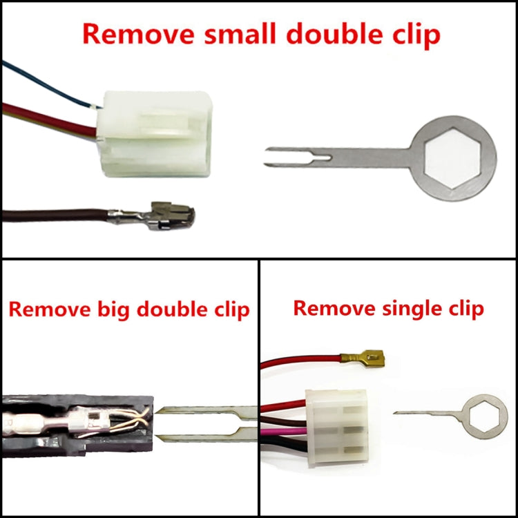 3 PCS Auto Car Plug Circuit Board Wire Harness Terminal Extraction Pick Connector Crimp Pin Back Needle Remove Tool