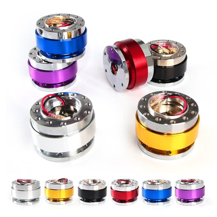Universal 60mm Car Steering Wheel Quick Release HUB Racing Adapter Snap Off Boss Kit(Blue)