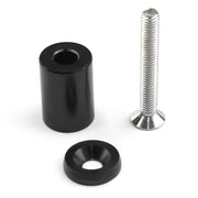 4 PCS Car Modified Isolation Column Engine Cover Blocked Up Screw Engine Turbine Ventilation Gasket Screw Washer (Black)