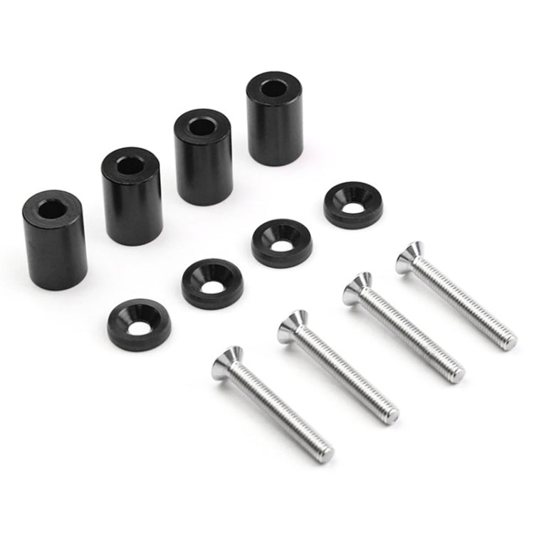 4 PCS Car Modified Isolation Column Engine Cover Blocked Up Screw Engine Turbine Ventilation Gasket Screw Washer (Black)