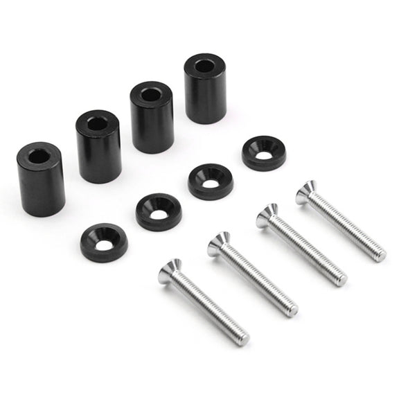 4 PCS Car Modified Isolation Column Engine Cover Blocked Up Screw Engine Turbine Ventilation Gasket Screw Washer (Black)
