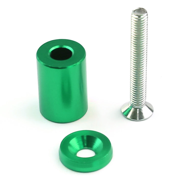 4 PCS Car Modified Isolation Column Engine Cover Blocked Up Screw Engine Turbine Ventilation Gasket Screw Washer (Green)