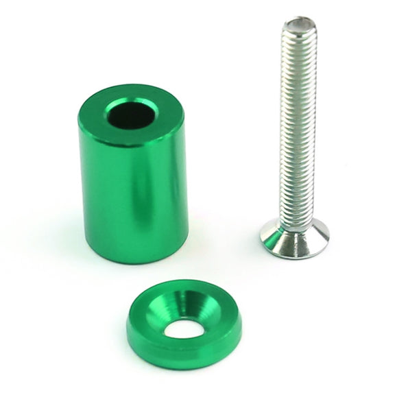 4 PCS Car Modified Isolation Column Engine Cover Blocked Up Screw Engine Turbine Ventilation Gasket Screw Washer (Green)