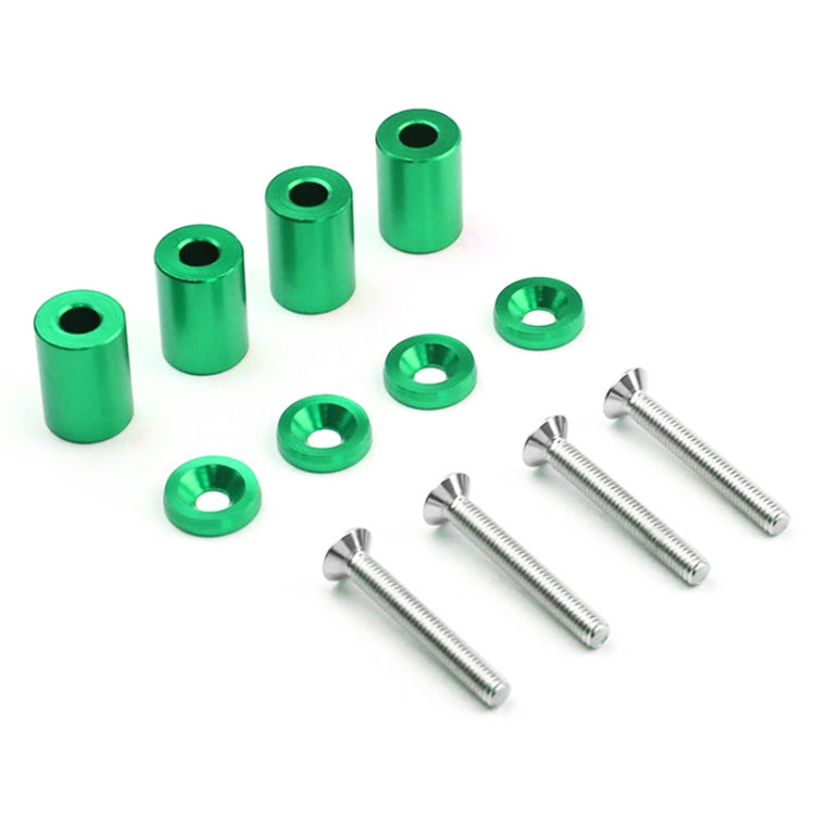 4 PCS Car Modified Isolation Column Engine Cover Blocked Up Screw Engine Turbine Ventilation Gasket Screw Washer (Green)