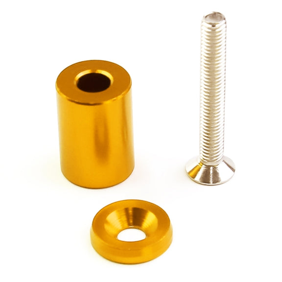 4 PCS Car Modified Isolation Column Engine Cover Blocked Up Screw Engine Turbine Ventilation Gasket Screw Washer (Gold)