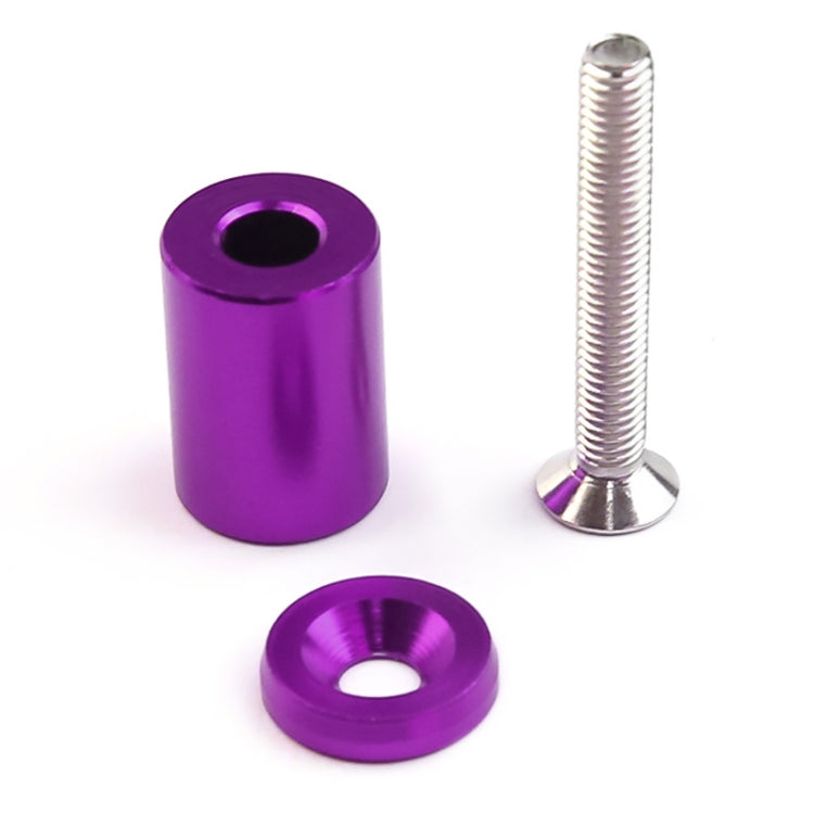 4 PCS Car Modified Isolation Column Engine Cover Blocked Up Screw Engine Turbine Ventilation Gasket Screw Washer (Purple)