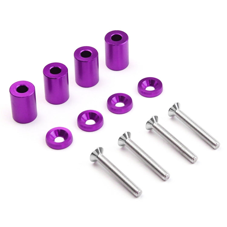 4 PCS Car Modified Isolation Column Engine Cover Blocked Up Screw Engine Turbine Ventilation Gasket Screw Washer (Purple)