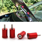 4 PCS Car Modified Isolation Column Engine Cover Blocked Up Screw Engine Turbine Ventilation Gasket Screw Washer (Red)