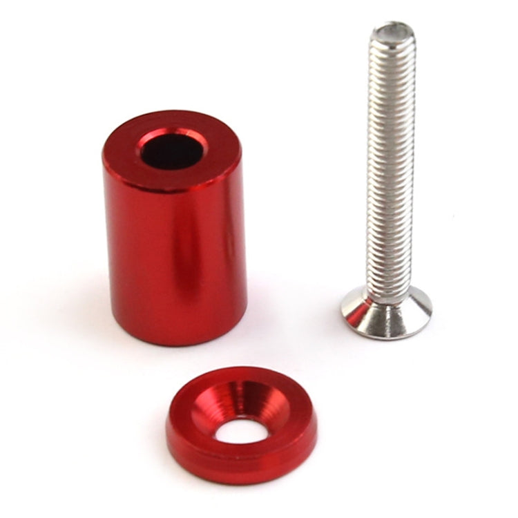 4 PCS Car Modified Isolation Column Engine Cover Blocked Up Screw Engine Turbine Ventilation Gasket Screw Washer (Red)