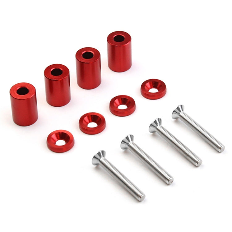 4 PCS Car Modified Isolation Column Engine Cover Blocked Up Screw Engine Turbine Ventilation Gasket Screw Washer (Red)