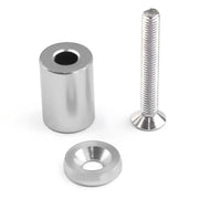 4 PCS Car Modified Isolation Column Engine Cover Blocked Up Screw Engine Turbine Ventilation Gasket Screw Washer (Silver)